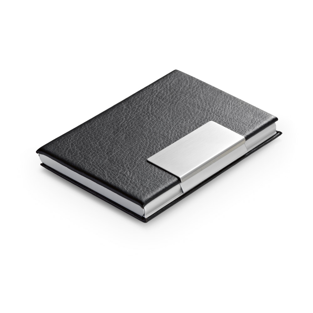 REEVES. Porte-cartes en aluminium et pu