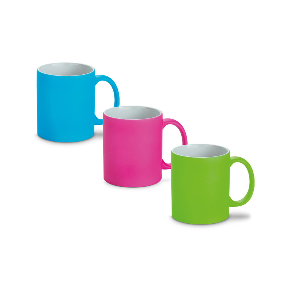 LYNCH. Tasse en céramique avec finition néon 350 ml