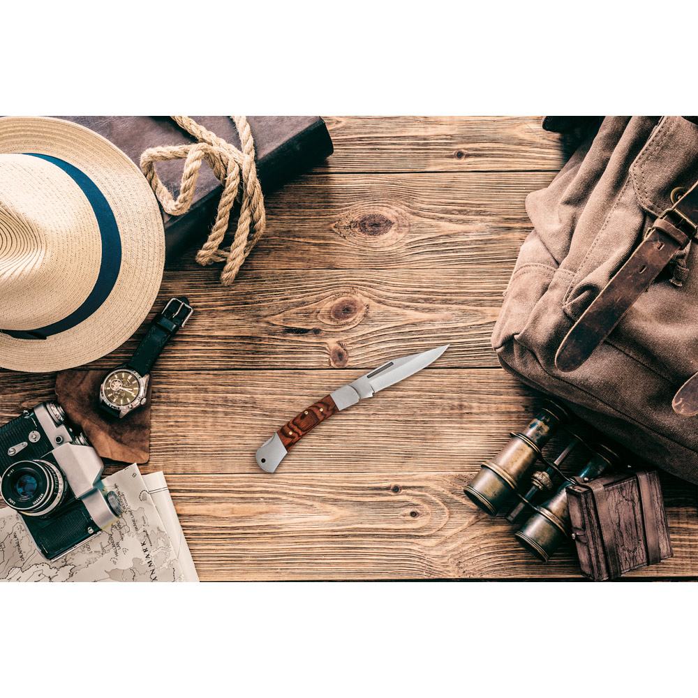 FALCON II. Canif en acier inoxydable et bois – Image 4