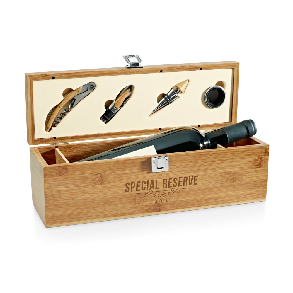 SYRAH. Set à vin en bambou, abs et acier inoxydable – Image 4