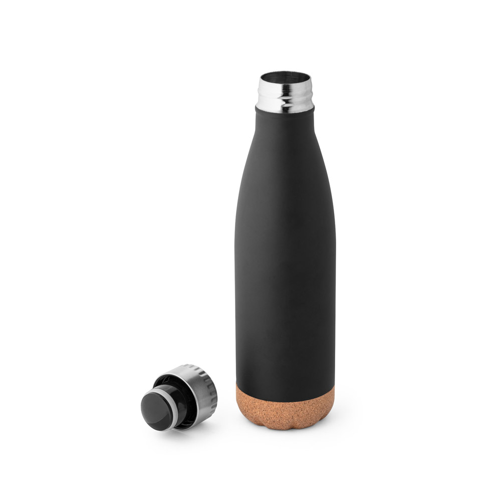 SOLBERG. Thermos 560ml en acier inox avec base en liège – Image 2