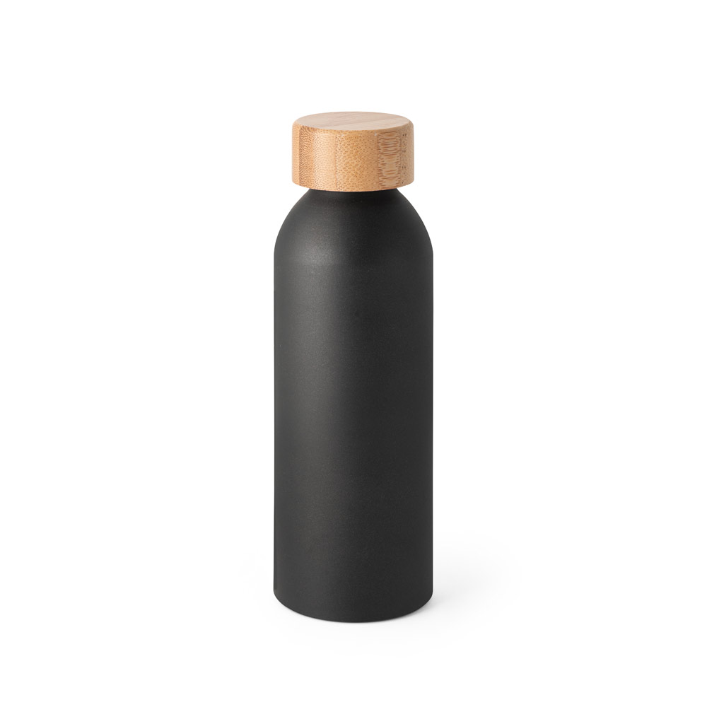 QUETA. Bouteille 550ml en aluminium avec bouchon en bambou – Image 4