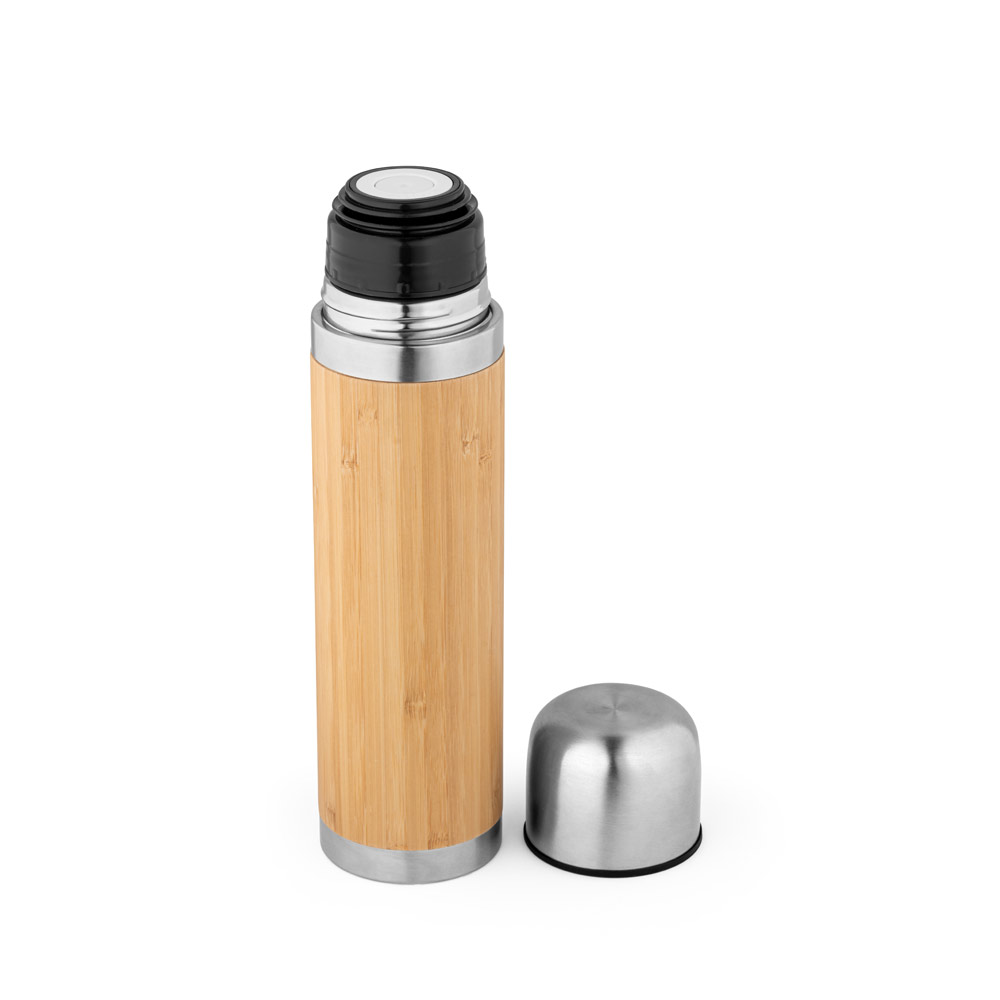 CEYLON. Thermos 450ml en bambou et acier inox – Image 2