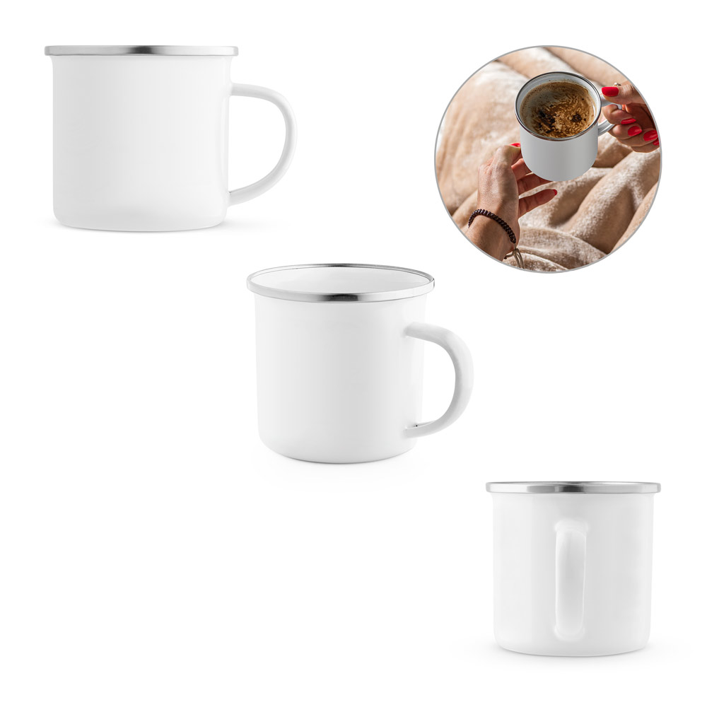 GOTZE SUB. Mug en inox émaillé pour sublimation 350 ml