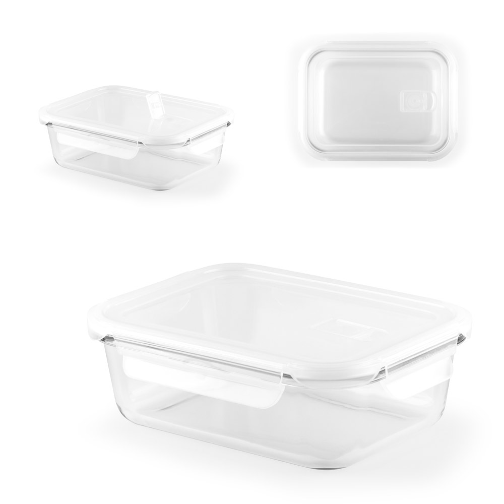 QUORIN. Lunch box. boîte hermétique en verre borosilicaté 1 l