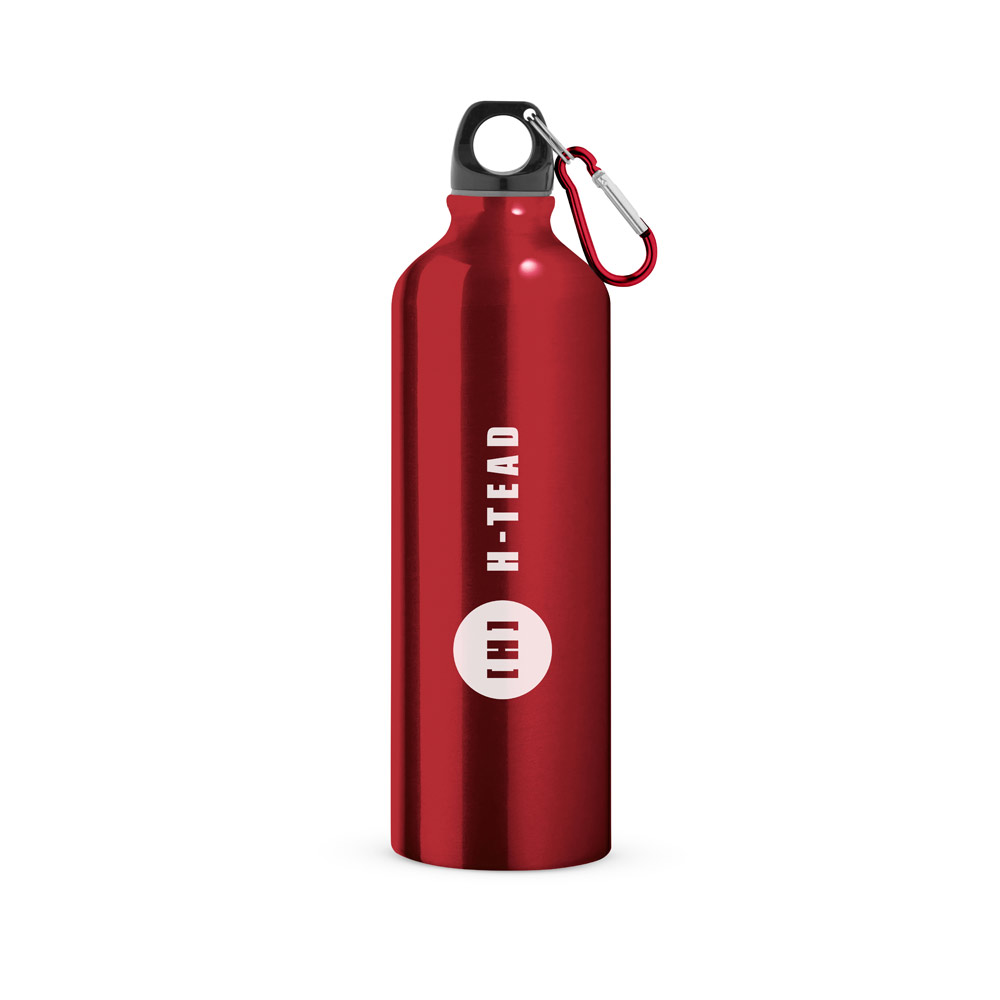 LANDSCAPE L. Bouteille de sport 800ml en aluminium avec mousqueton – Image 3