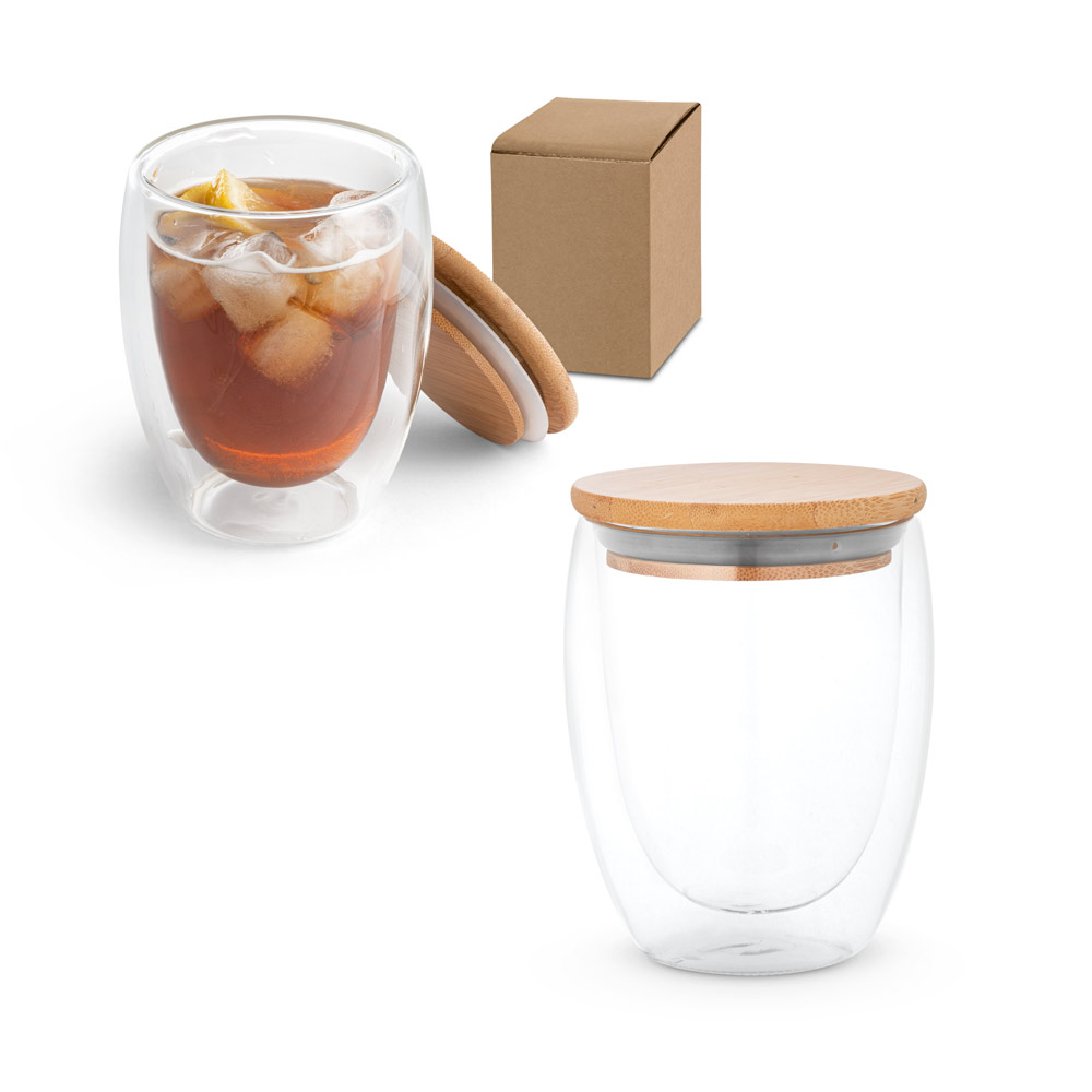 ECUADOR L. Tasse de voyage 350ml en verre borosilicate