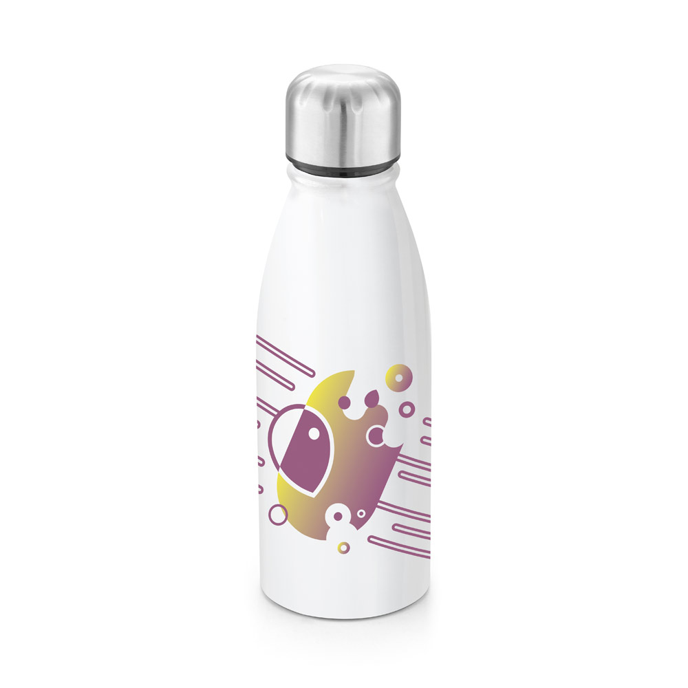 BILLY. Bouteille en aluminium 500ml avec bouchon en acier inox à sublimation