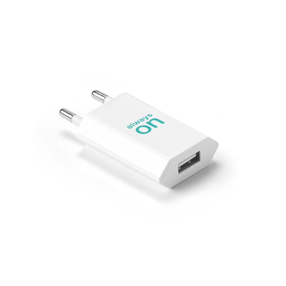 WOESE. Adaptateur secteur usb-a 5w en abs recyclé (100 % rabs) – Image 2