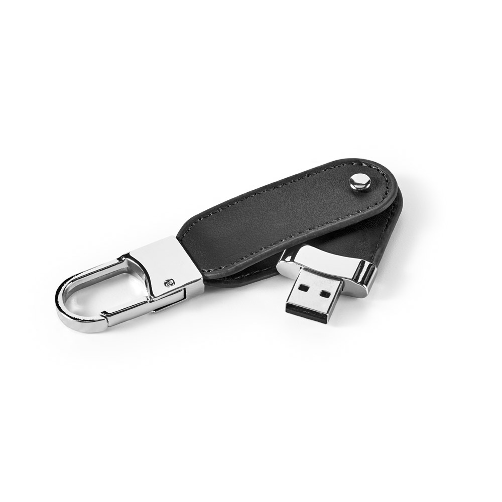 BRAGG 8GB. Clé usb 8gb en pu avec clip mousqueton – Image 3