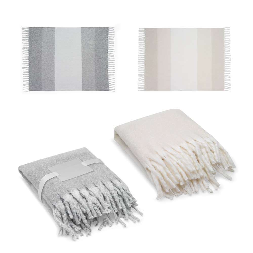 COMFY. Couverture en polyester recyclé (100% rpet) (300 g/m²), au toucher mohair